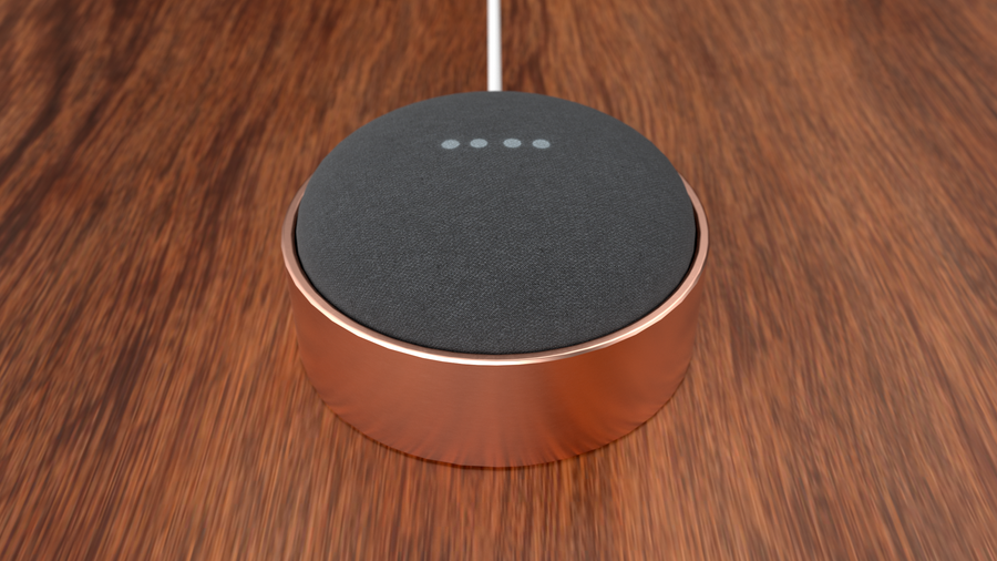 Google Home Mini Stand - Made to order. Copper stand for Google Home Mini. - studiovestri