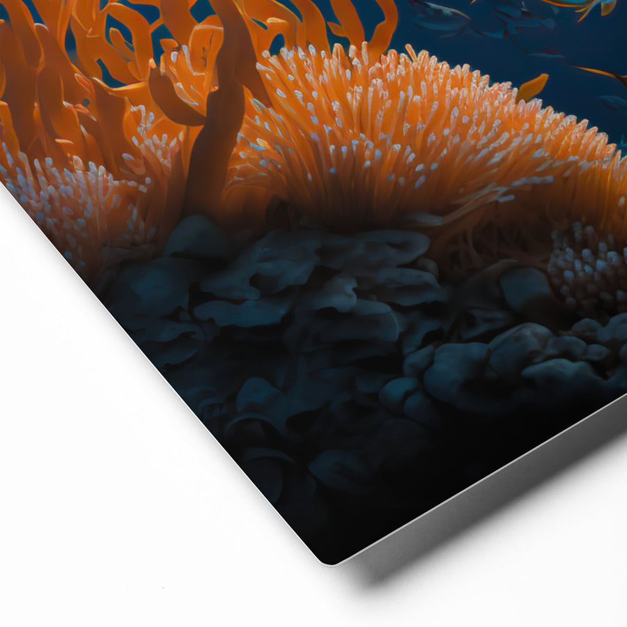 08) Abstract Coral Reef – Metal Print