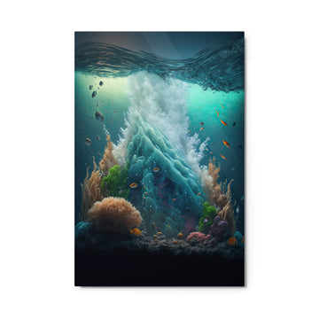 05) Abstract Coral Reef – Metal Print