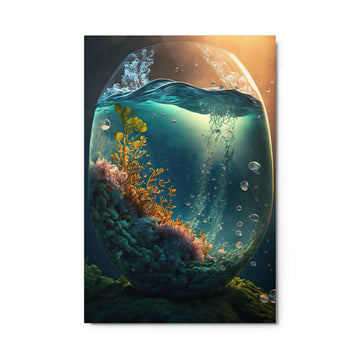 09) Abstract Coral Reef – Metal Print